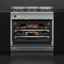 FISHER &amp; PAYKEL OR90SDG6X1 90cm Dual Fuel Range Cooker with Gas Hob and Pyrolytic Cleaning - Stainless Steel additional 4