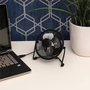 Prem-I-Air EH1570 Mini 4" Adjustable USB Desk Fan Black additional 1