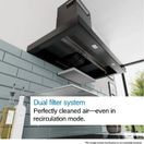 BOSCH DWB95CC60B Series 4 Wall-Mounted 90cm Cooker Hood Matte Black additional 4