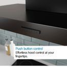 BOSCH DWB65CC60B Series 4 Wall-Mounted 60cm Cooker Hood Matte Black additional 2