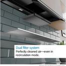 BOSCH DBB83BC60B Series 2 Integrated Design 80cm Hood Matt Black additional 2