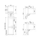 SMEG FAB32LCR6UK 60.1cm 70/30 Fridge Freezer - Cream additional 11