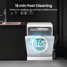 HISENSE HS642D90WUK Freestanding 14 Place Setting Dishwasher - White additional 4