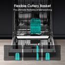 HISENSE HS642D90WUK Freestanding 14 Place Setting Dishwasher - White additional 5