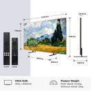 TCL 55A400 PRO-UK 55" 4K Ultra HD QD-Mini LED AI Art TV - Black additional 2