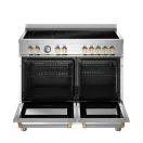 Bertazzoni Master 100cm Range Cooker Twin Oven Induction White with Gold MAS105I2EBGC2 additional 3