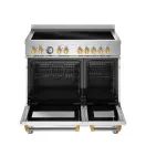 Bertazzoni Master 90cm Range Cooker Twin Oven Induction Matt White with Gold MAS95I2EBGC2 additional 3