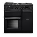 RANGEMASTER AURA90DFPCBL/YX1 Aura 90cm Dual Fuel Range Cooker Charcoal Black with Onyx Trim additional 1