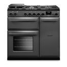 RANGEMASTER AURA90DFPSLT/YX1 Aura 90cm Dual Fuel Range Cooker Slate with Onyx Trim additional 1