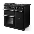 RANGEMASTER AURA90DFPCBL/BN1 Aura 90cm Dual Fuel Range Cooker Charcoal Black with Brushed Nickel Trim additional 2