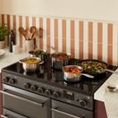 RANGEMASTER AURA90DFPCBL/BN1 Aura 90cm Dual Fuel Range Cooker Charcoal Black with Brushed Nickel Trim additional 5