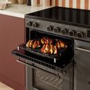 RANGEMASTER AURA90DFPCBL/BN1 Aura 90cm Dual Fuel Range Cooker Charcoal Black with Brushed Nickel Trim additional 6