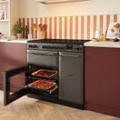 RANGEMASTER AURA90DFPCBL/BN1 Aura 90cm Dual Fuel Range Cooker Charcoal Black with Brushed Nickel Trim additional 19