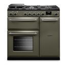 RANGEMASTER AURA90DFPRBD/BN1 Aura 90cm Dual Fuel Range Cooker River Bed with Brushed Nickel Trim additional 1