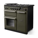 RANGEMASTER AURA90DFPRBD/BN1 Aura 90cm Dual Fuel Range Cooker River Bed with Brushed Nickel Trim additional 2