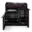 RANGEMASTER AURA90DFPPLM/YX1 Aura 90 Dual Fuel Range Cooker Plum with Onyx Trim additional 1