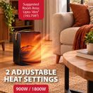 Spear and Jackson 44139 1800W Electric Ceramic Flame Effect Fire Black additional 9
