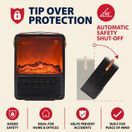 Spear and Jackson 44139 1800W Electric Ceramic Flame Effect Fire Black additional 5