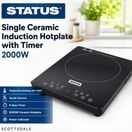 STATUS SCOTTSDALE1PKB4 Single Table Top 13A Induction Hob Black additional 2