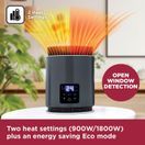 Black and Decker BXSH37034GB 1.8 kW Ceramic Desk Heater Grey additional 5