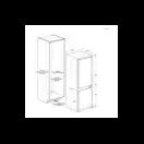 HAIER HBW7518CTK Built-In MyZone 70/30 Combi Fridge Freezer additional 14