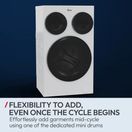 HOOVER HMQD 410CBL9-80 10kg 3-Drum Design 1400 Washing Machine White additional 6