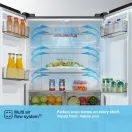 FRIDGEMASTER MQ79395ES 79.4cm 65/35 Total No Frost American Fridge Freezer - Silver additional 6