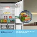 FRIDGEMASTER MQ79395ES 79.4cm 65/35 Total No Frost American Fridge Freezer - Silver additional 10