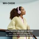 SONY WHCH530P.CE7 Wireless Over ear headphones - Pink additional 6