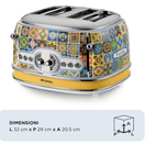 ARIETE 00C01560PARAS 4 Slice Toaster - Positano additional 2