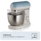 ARIETE AR8805 1200W Vintage 5.5L Stand Mixer - Blue additional 2
