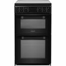 HOTPOINT HD5V92KCB 50cm Ceramic Twin Cavity Cooker Black additional 1