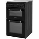 HOTPOINT HD5V92KCB 50cm Ceramic Twin Cavity Cooker Black additional 3
