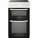 HOTPOINT HD5V92KCW 50cm Ceramic Twin Cavity Cooker White additional 1