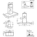 AEG DKB4651M 5000 60cm Chimney Cooker Hood - Stainless Steel additional 6