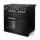 RANGEMASTER COT90DFPCBL/CM1 Cotswold 90 Dual Fuel Charcoal Black with Chrome Trim additional 3