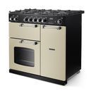 RANGEMASTER COT90DFPPCR/CM1 Cotswold 90 Dual Fuel Pale Cream with Chrome Trim additional 2