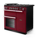 RANGEMASTER PR90DFPBOR/CM1 Professional 90 Dual Fuel Bordeaux with Chrome Trim additional 2
