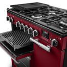 RANGEMASTER PR90DFPBOR/CM1 Professional 90 Dual Fuel Bordeaux with Chrome Trim additional 5