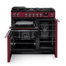 RANGEMASTER PR90DFPBOR/CM1 Professional 90 Dual Fuel Bordeaux with Chrome Trim additional 4
