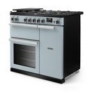 RANGEMASTER PR90DFPMSB/CM1 Professional 90 Dual Fuel Misty Blue with Chrome Trim additional 2