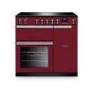 RANGEMASTER PR90EIPBOR/CM1 Professional 90 Induction Bordeaux with Chrome Trim additional 1