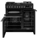 RANGEMASTER PRDL90DFPCBL/CM1 Professional Deluxe 90 Dual Fuel Charcoal Black with Chrome Trim additional 4