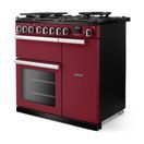 RANGEMASTER PRDL90DFPBOR/CM1 Professional Deluxe 90 Dual Fuel Bordeaux with Chrome Trim additional 3