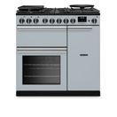 RANGEMASTER PRDL90DFPMSB/CM1 Professional Deluxe 90 Dual Fuel Misty Blue with Chrome Trim additional 1