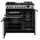 RANGEMASTER PRDL90DFPMSB/CM1 Professional Deluxe 90 Dual Fuel Misty Blue with Chrome Trim additional 5