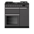 RANGEMASTER PRDL90DFPSLT/CM1 Professional Deluxe 90 Dual Fuel Slate with Chrome Trim additional 1