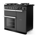RANGEMASTER PRDL90DFPSLT/CM1 Professional Deluxe 90 Dual Fuel Slate with Chrome Trim additional 2
