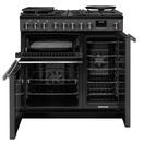 RANGEMASTER PRDL90DFPSLT/CM1 Professional Deluxe 90 Dual Fuel Slate with Chrome Trim additional 3