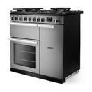 RANGEMASTER PRDL90DFSTST/CM1 Professional Deluxe 90 Dual Fuel Stainless Steel with Chrome Trim additional 2
